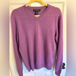 🔥PAOLO MONDO 100% CASHMERE V NECK SWEATER MENS/ UNISEX SMALL- EXCELLENT!